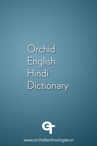 Image 0 for Orchid Hindi Dictionary