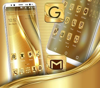 Image 1 for Golden Launcher Theme