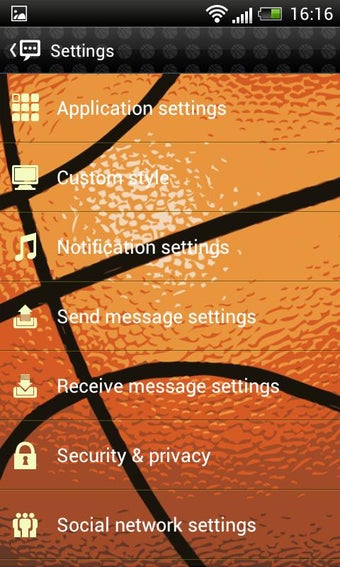 Image 1 for Handcent 5 Skin BasketBal…
