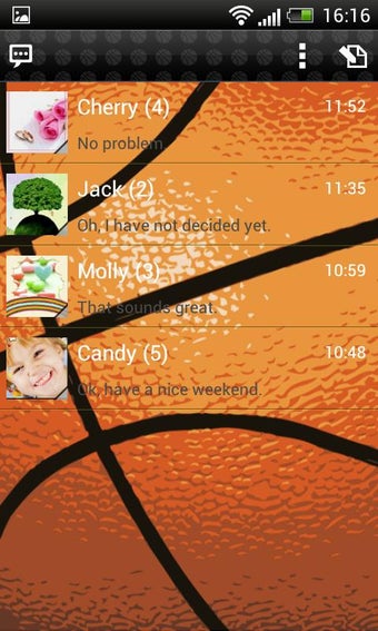 Image 2 for Handcent 5 Skin BasketBal…