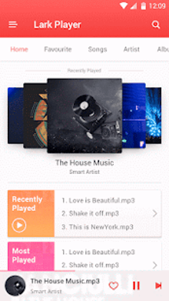 Image 0 for Lark Player Theme - Red R…