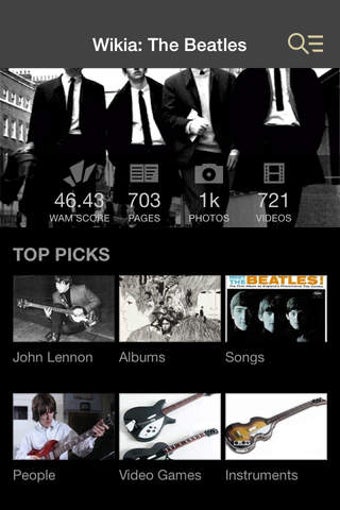 Imagen 0 para Wikia: The Beatles Fan Ap…