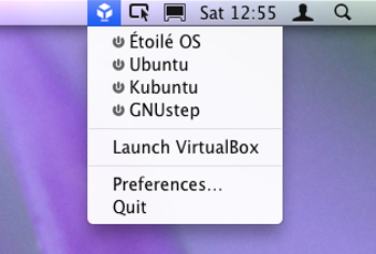 Image 0 for VirtualBox Menulet