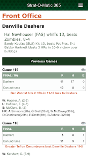 Image 0 for Strat-O-Matic 365