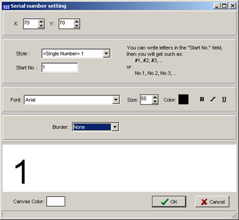 Image 0 for Print Serial Numbers