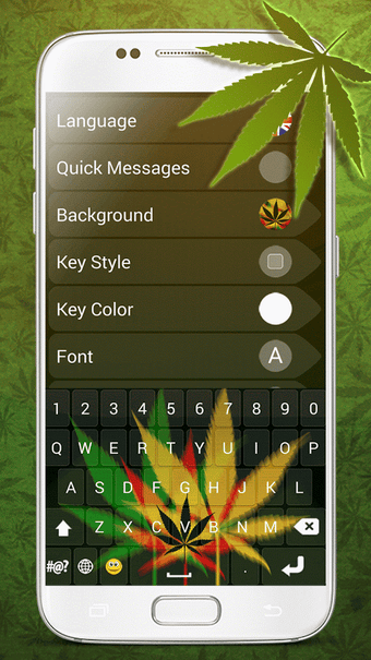 Image 1 for Weed Keyboard Theme