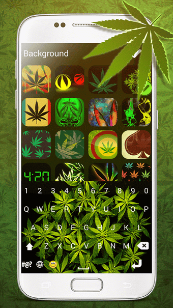 Image 1 for Weed Keyboard Theme