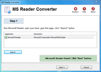 Image 0 for Microsoft Reader Converte…