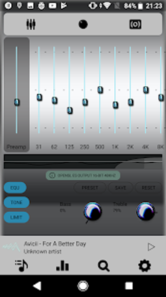 Image 2 for Poweramp skin neon v3