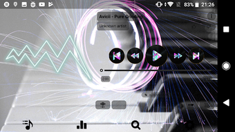 Image 2 for Poweramp skin neon v3