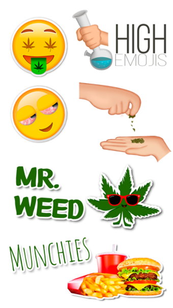 Image 1 for Weed and Stoner Stickers