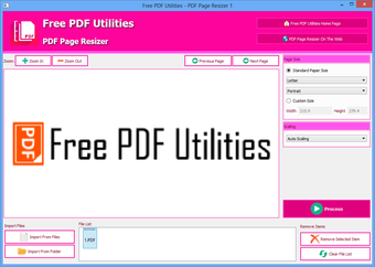 Image 0 for PDF Page Resizer