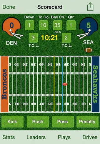 Image 0 for iTouchdown Football Score…