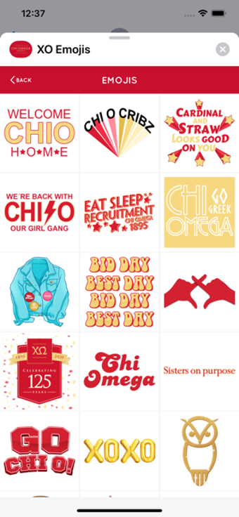 Image 3 for Chi Omega Emojis & Filter…