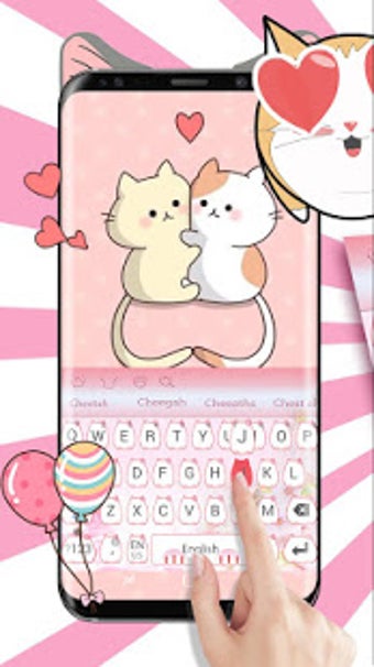 Imagen 1 para Cute Pink Kitty Keyboard