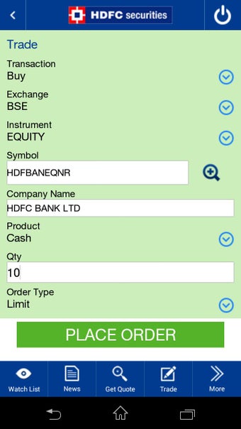Imagen 2 para HDFC securities MobileTra…