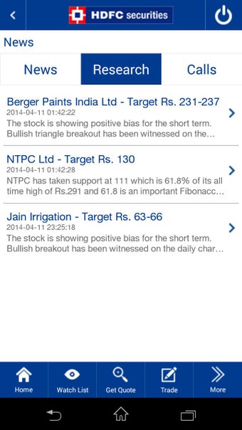 Imagen 1 para HDFC securities MobileTra…