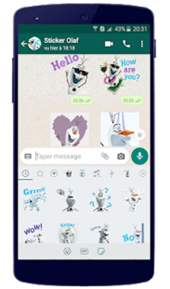 Imagen 3 para Olaf Stickers For WhAtsAP…