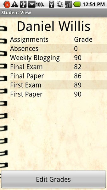 Image 1 for Grade Book for Professors