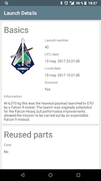Image 1 for SpaceX Database