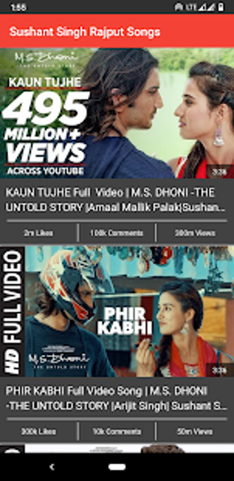 Image 0 for Sushant Singh Rajput Song…