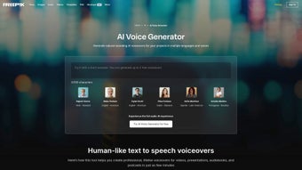 Image 0 for Freepik AI Voice Generato…