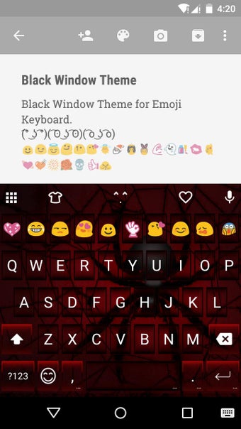 Imagen 1 para Black Widow Emoji Keyboar…