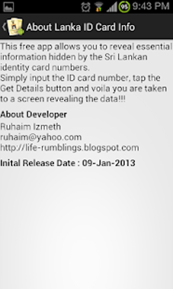 Imagen 3 para Lanka ID Card Info v3