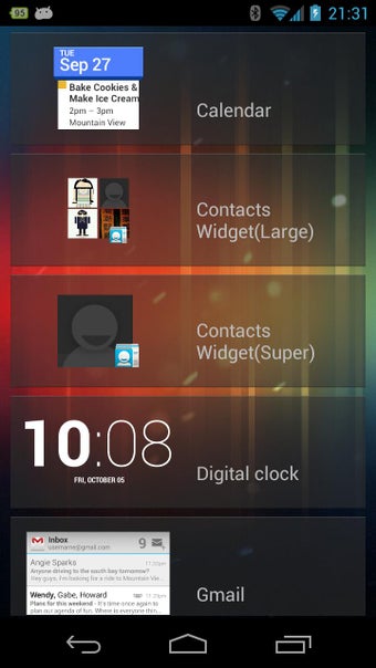 Imagen 1 para Resizable Contacts Widget…