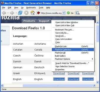 Imagen 0 para Firefox FlashGot