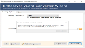 Imagen 0 para BitRecover vCard Converte…