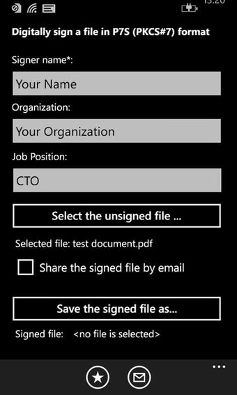 Imagen 3 para P7S Signer for Windows 10