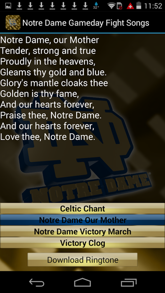 Imagen 2 para Notre Dame Ringtones Offi…