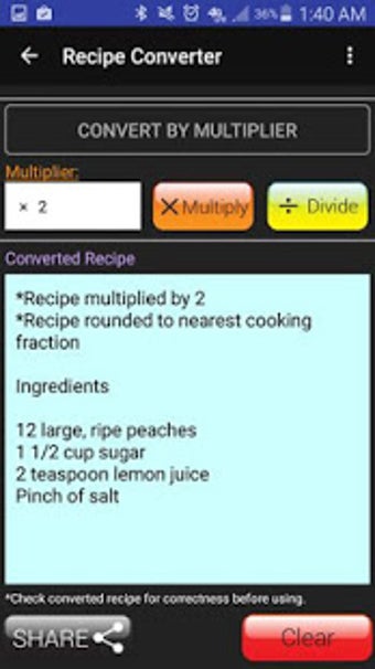 Imagen 1 para Kitchen Calculator (Conve…