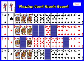 Image 0 for Playing Card Mark Board