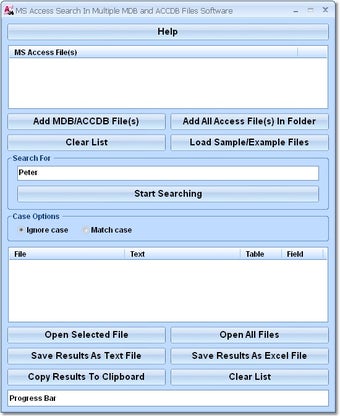 Image 0 for MS Access Search In Multi…
