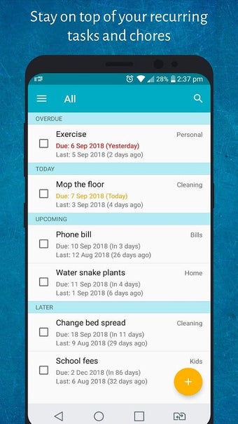 Image 0 for Recurlog: Recurring tasks…