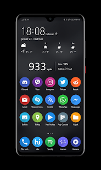 Imagen 3 para Black EMUI 9.1 Theme for …