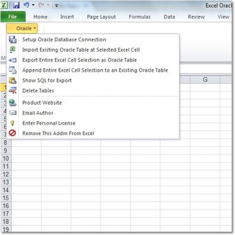 Imagen 0 para Excel Oracle Import, Expo…