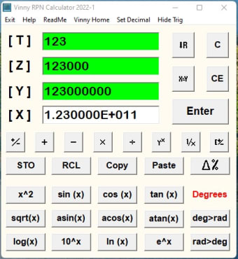 Image 0 for Vinny RPN Calculator 2022
