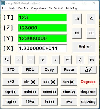 Image 0 for Vinny RPN Calculator 2022