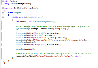 Image 0 for .NET Outlook .Msg File Re…