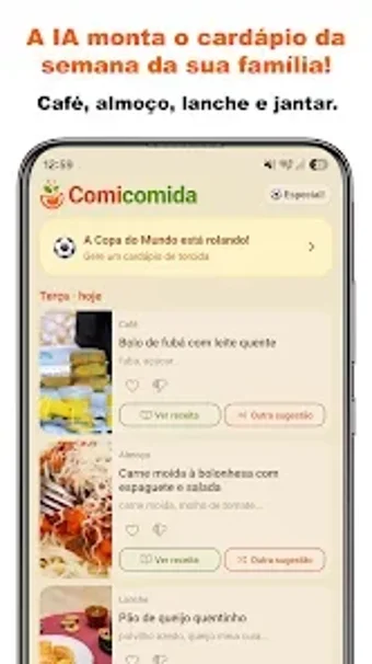 Imagen 0 para Comicomida: Cardápio Sema…