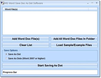 Image 0 for MS Word Save Doc As Dot S…