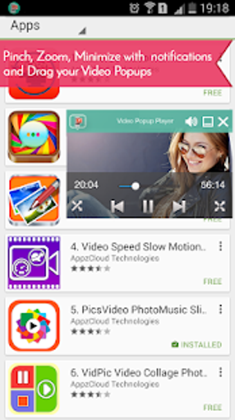 Image 1 for Video Popup Player Floati…
