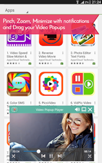 Image 0 for Video Popup Player Floati…