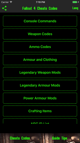 Image 0 for Cheats & Guide for Fallou…