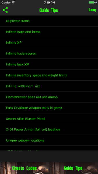 Image 2 for Cheats & Guide for Fallou…