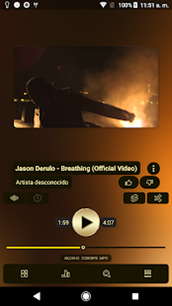 Image 2 for Poweramp v3 skin gold