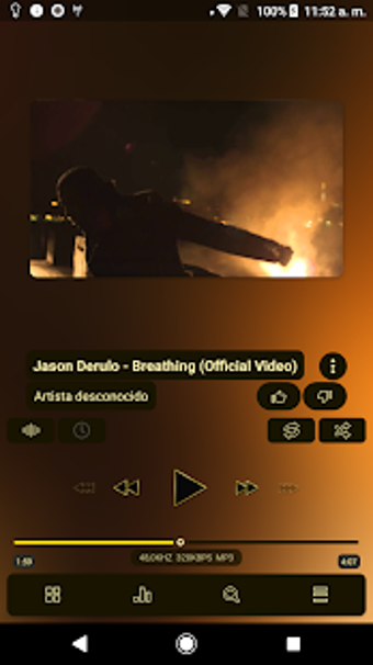 Image 0 for Poweramp v3 skin gold